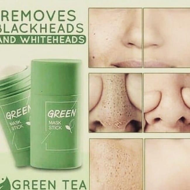Green Tea Herbal Mask Stick Cream for Removes Blackheads