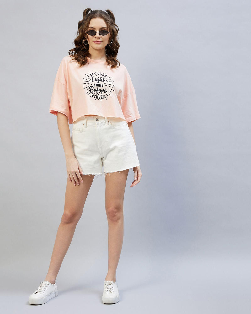 Women's Oversized Crop T-shirt