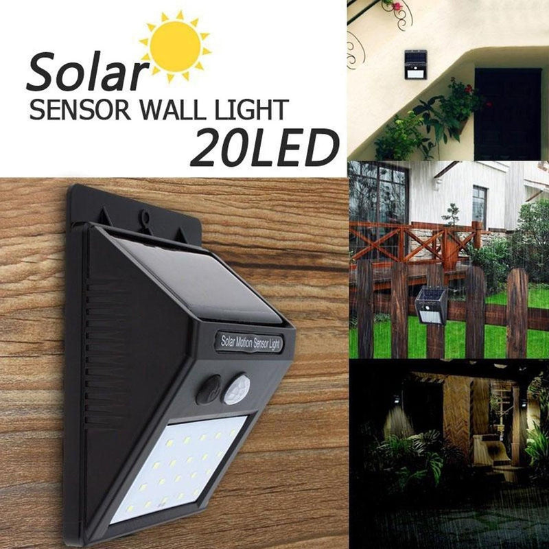 Arsha lifestyle White Solar Wireless Security Motion Sensor LED Night Light for Home Outdoor/Garden Wall.
