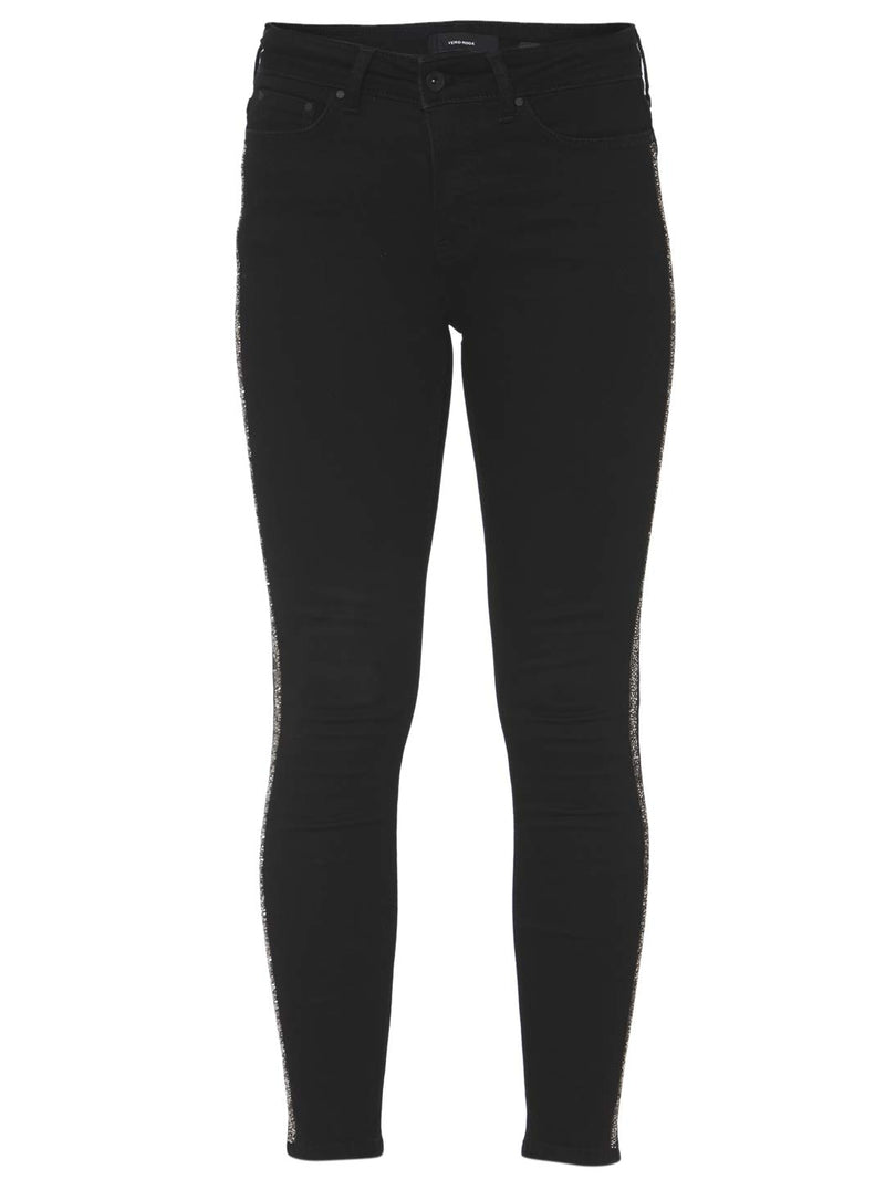 Vero Moda Women's Skinny Jeans (2043054001_Black_26)