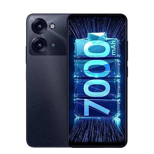 itel P40+ (4GB RAM+128GB ROM, 8GB* RAM with Memory Fusion | 13MP AI Rear Camera | 7000mAh Battery with 18W Fast Charging | 6.8" HD+ IPS Punch Hole 90Hz Diplay | Faceunlock & Fingerprint - Force Black