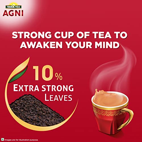 Tata Tea Agni | Strong chai With 10% Extra Strong Leaves | Black Tea | 1.5 kg