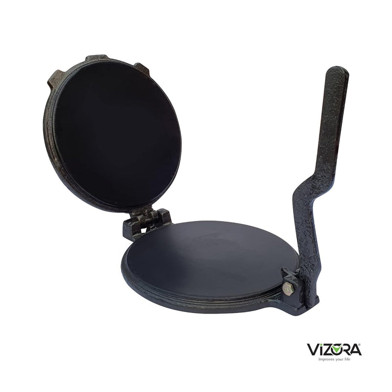 Vizora Non Stick Pathiri Press with Handle |Suitable for Chapati, Puri, Roti, Parotta, Papad, Khakhra Making | 1 Year Warranty(No: 6, 20.5 cm)