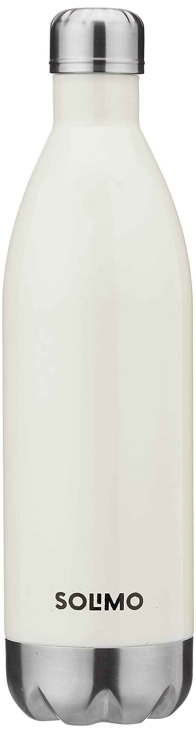 Amazon Brand - Solimo Stainless Steel Insulated 24 Hours Hot or Cold Bottle Flask, 1000 ml, White