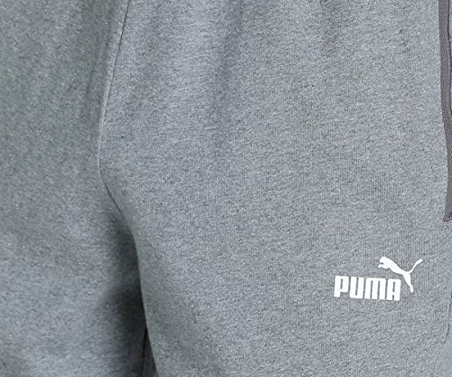 Puma Men's Regular Track Pants (84932398_Medium Gray Heather_L)