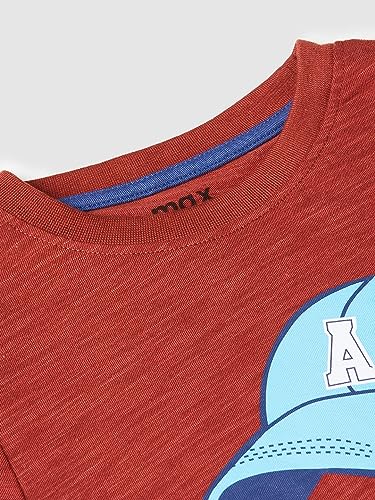 max Boys Graphic T-Shirt_S23DBT17BMAROON_3-4Y Maroon