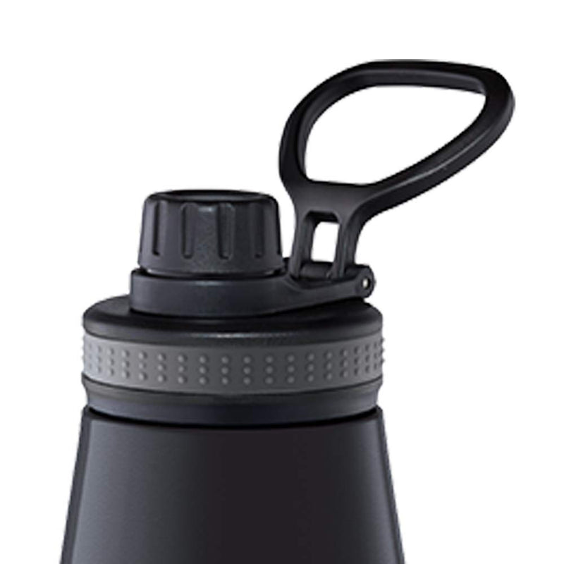 Borosil - Stainless Steel Hydra Gosports - Vacuum Insulated Flask Water Bottle, 600 ML, Black