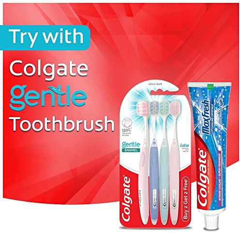 Colgate MaxFresh Toothpaste, Blue Gel Paste with Menthol for Super Fresh Breath, 600g, 150g X 4 (Peppermint Ice, Saver Pack)