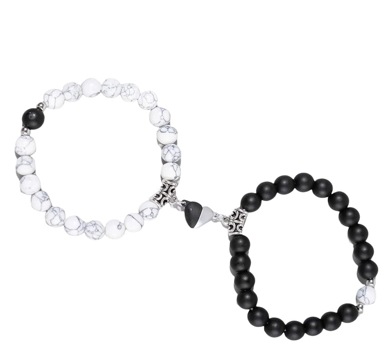 Elegant Attire Club Couple bracelet or friendship band is made of beautiful pearls/beads. (Pack of 1) For Unisex Adult