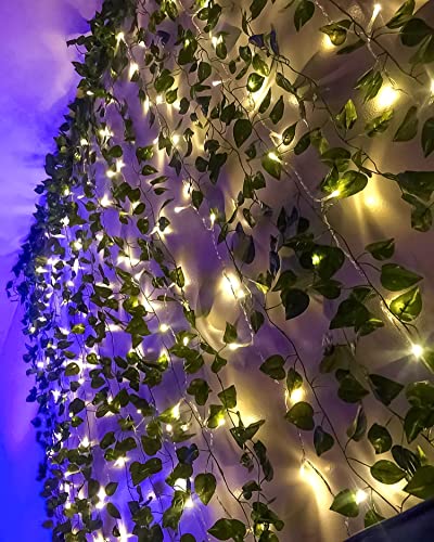 Special You Aesthetic Room Decor Backdrop Fairy Lights for Bedroom Artificial Vines, Green Leaves (86 inch) for Wall Decor, Balcony, Home Decor Items - 4 Pcs