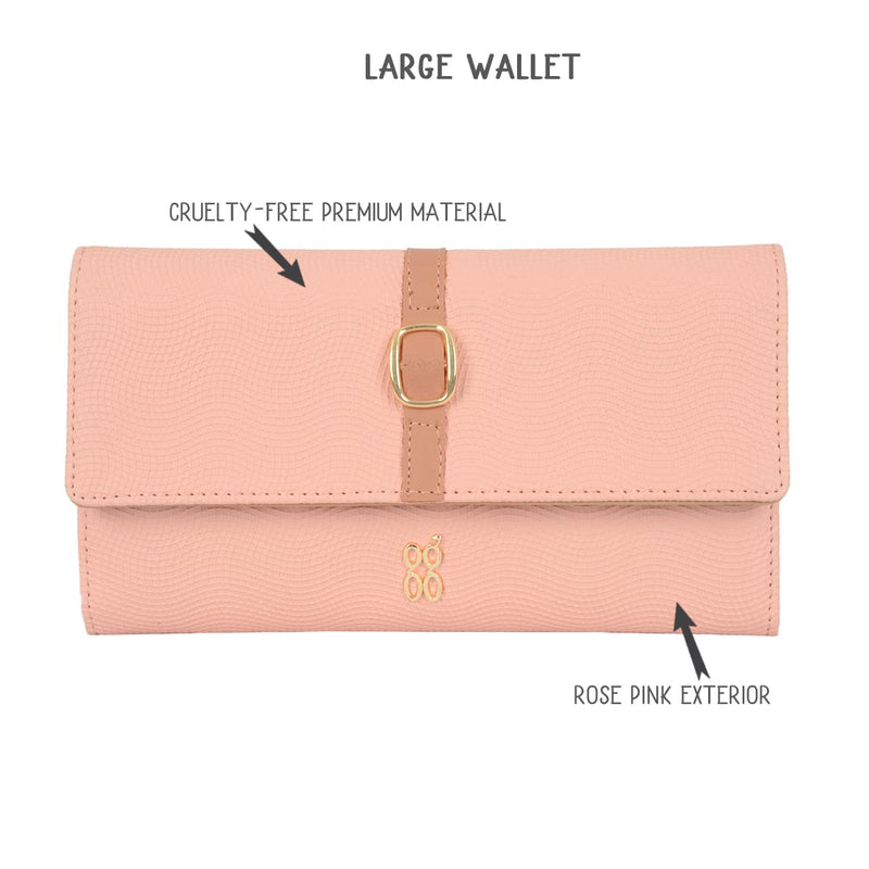 Baggit Women's Harmonium Wallet - Large (Pink)