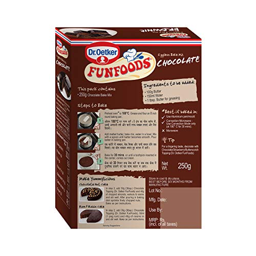 Funfoods Eggless Cake Mix Chocolate, 250g