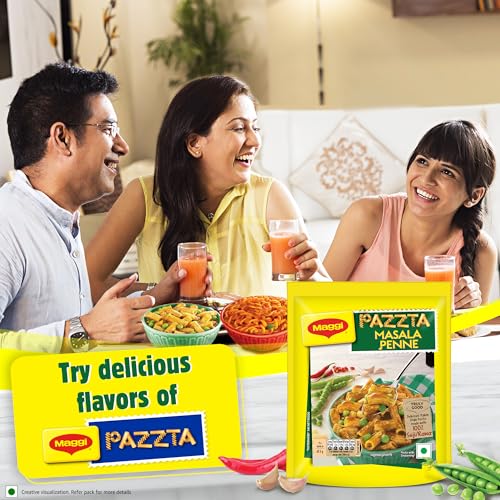 MAGGI Pazzta Masala Penne Pasta, Delicious Italian Style Instant Pasta, Made with 100% Suji & Quality Ingredients, 69.5g