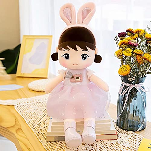 SCOOBA Super Soft Bunny Doll Single Piece Stuffed Toy- Polyfill Washable Cuddly Soft Plush Toy - Helps to Learn Role Play - 100% Safe for Kids (Medium)