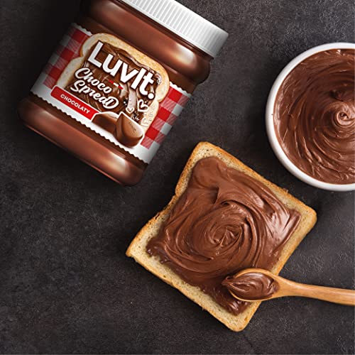 LuvIt. Choco Spread | Smooth & Delicious | Made with Cocoa | Best for Chocolate Bread, Cakes, Shakes, Dosa, Roti | Pack of 5-310g Each