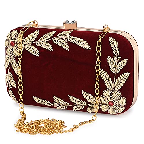 For The Beautiful You Women's Hand-Clutch (Maroon)