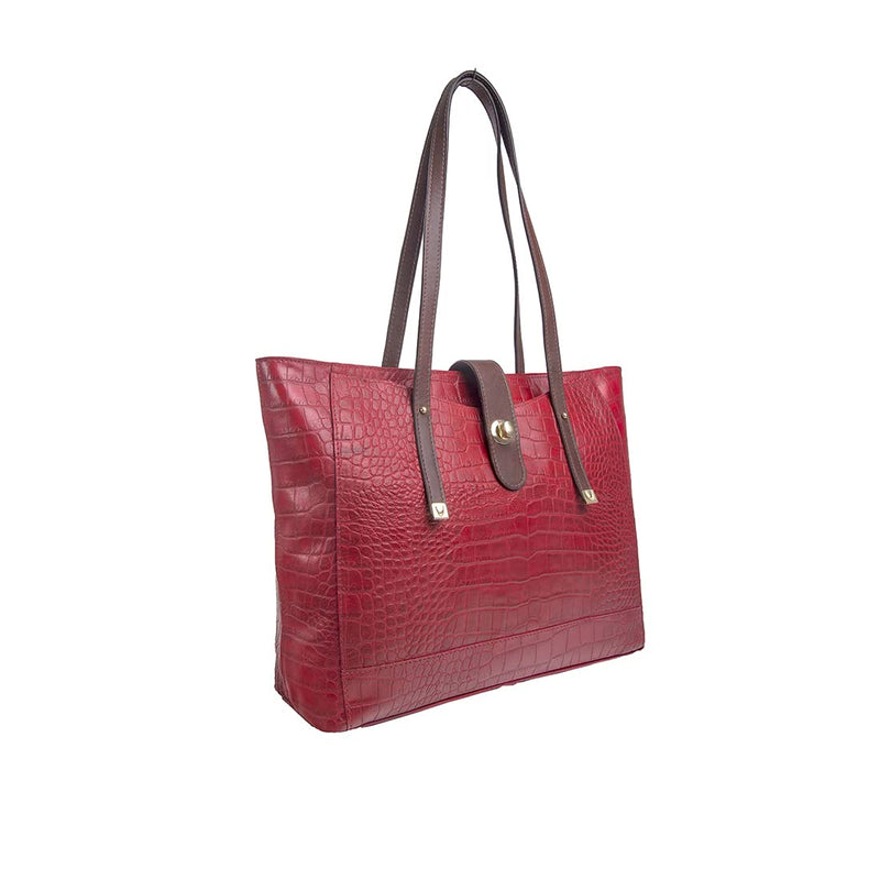 Hidesign womens EE ATRIA I Large Red Brown I Tote Bag