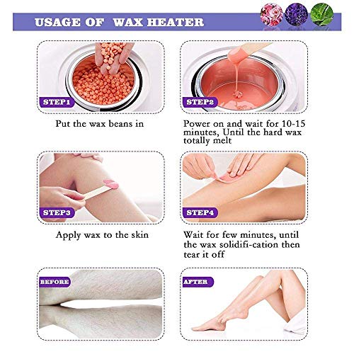 Big saving Automatic Wax Warmer Hot Wax Heater With Hair Removal Wax Beans(100gm) and Spatula With Wax Strips For Hair Removal Waxing Kit For Women