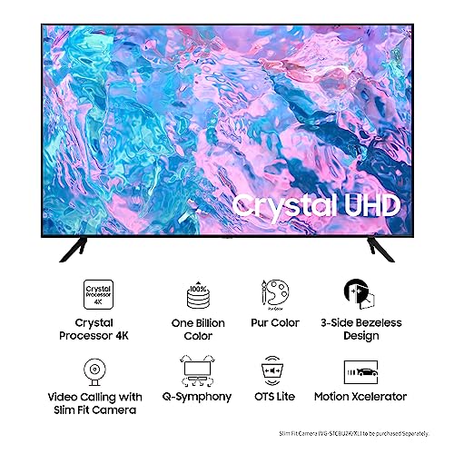 Samsung 108 cm (43 inches) Crystal iSmart 4K Ultra HD Smart LED TV UA43CUE60AKLXL (Black)