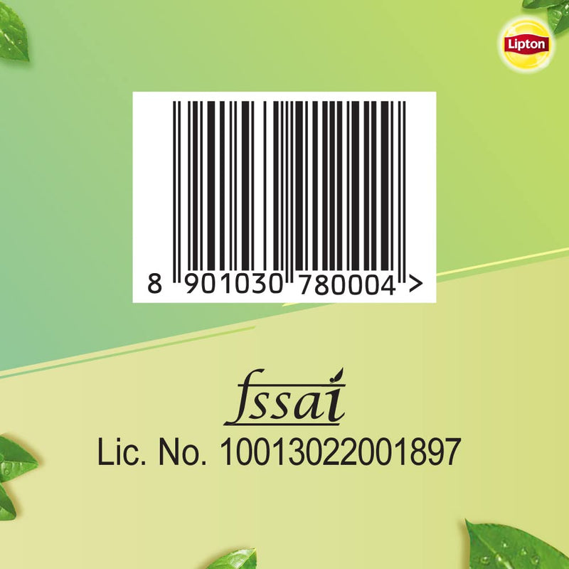 Lipton Honey Lemon Green Tea Bags 100 pcs, All Natural Flavour, Zero Calories - Improves Metabolism & Reduces Waist