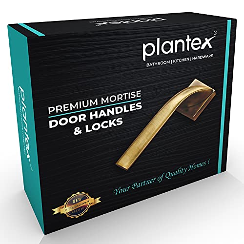 Plantex Heavy Duty Door Lock - Main Door Lock Set with 3 Keys/Mortise Door Lock for Home/Office/Hotel (7085 - Chrome & Satin White)