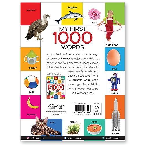 My First 1000 Words : Early Learning Picture Book to learn Alphabet, Numbers, Shapes and Colours, Tr