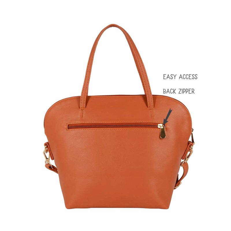 Baggit Women's Bowling Handbag - Medium (Orange)