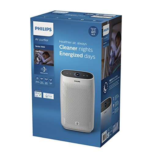 Philips Ac1215/20 Air Purifier, Long Hepa Filter Life Upto 17000 Hours, Removes 99.97% Airborne Pollutants, 4-Stage Filtration with True Hepa Filter(White)