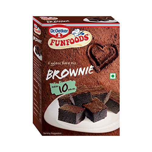 Dr. Oetker Fun Foods Eggless Bake Mix Brownie, 250g, Chocolate Brownie