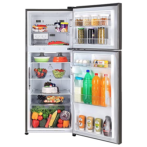 LG 242 L 3 Star Smart Inverter Frost-Free Double Door Refrigerator (GL-I292RPZX, Shiny Steel, Door Cooling+)