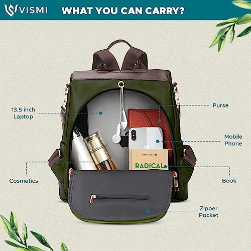 VISMIINTREND Fashion Stylish Vegan Leather Backpack Handbag Shoulder Purse Bag for Women and Girls | Sling Belt |Travel | College | Work | Birthday | Gift | Wife | Diwali