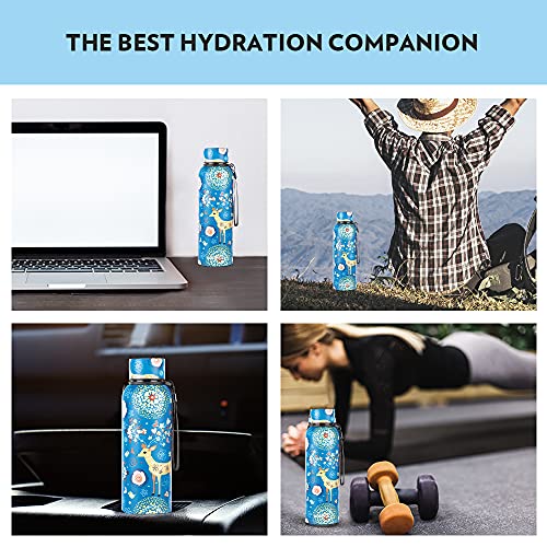 Borosil Hydra Trek Artisan Steel Water Bottle, Stainless Steel, Double Wall Vacuum Insulated Flask Bottles, 700 ml