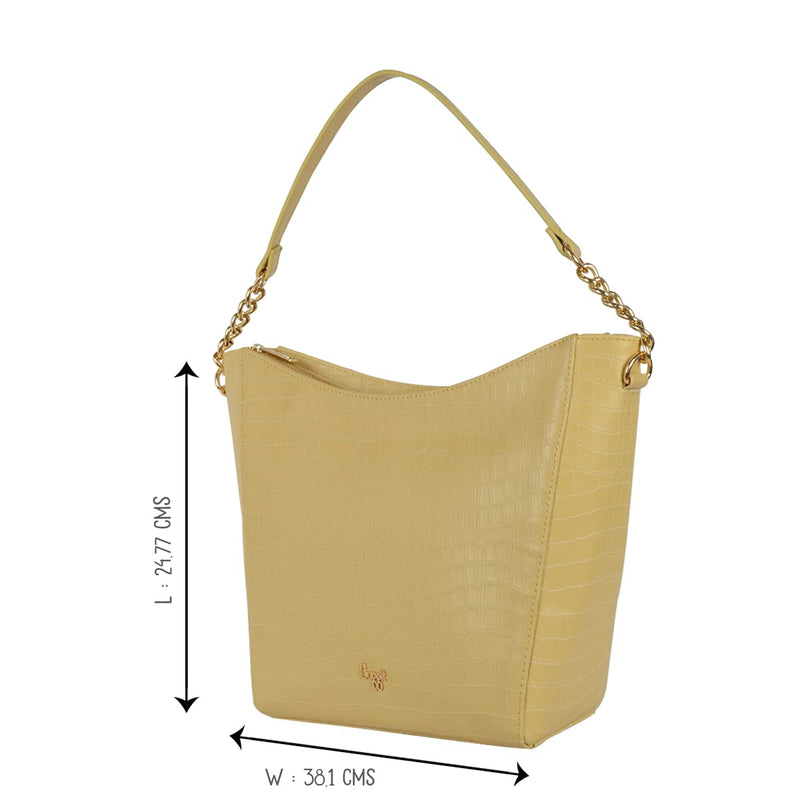 Baggit Women's Hobo Handbag - Large (Yellow)