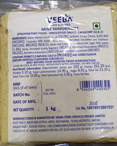 Veeba Mint Mayonnaise 1kg