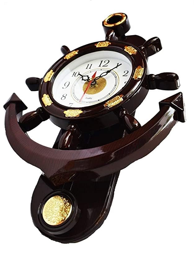 GOT DREAMS Wall Clock with Moving Pendulum (Cherry)