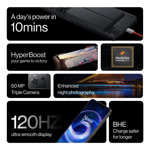 OnePlus 10R 5G (Forest Green, 8GB RAM, 128GB Storage, 80W SuperVOOC)