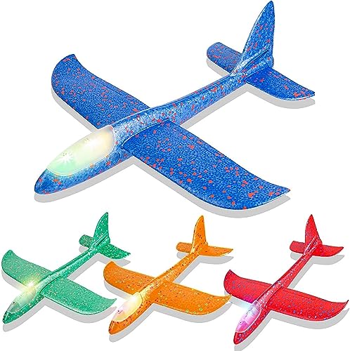 BELOXY Kids Toys Hand Throw Flying Glider Planes Foam Aeroplane Model Party Bag Fillers Flying Glider Plane Toys for Kids Game (Pack of 1) Multicolor