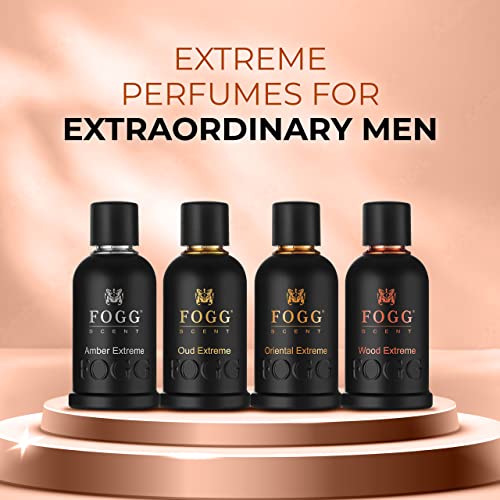 Fogg Scent Wood Extreme Perfume Spray for Men, Long-Lasting, Fresh & Powerful Fragrance, Eau de Parfum, 100 ml