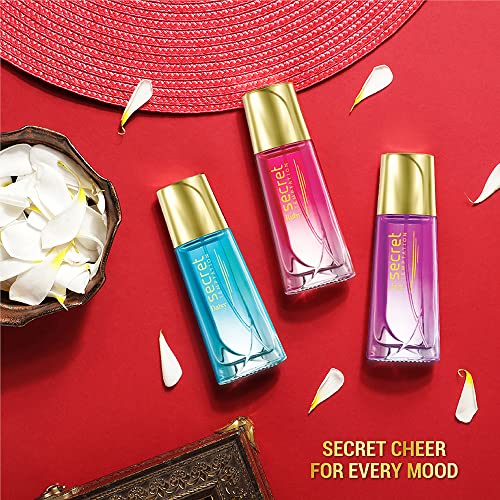 Secret Temptation Fragrance Gift Set With Ruby, Daisy, and Jazz Long Lasting Perfume for Women, Pack of 3 (30ml each)|Gift for Women|Luxury Perfume