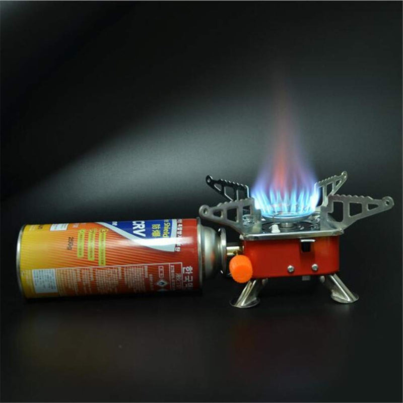 HEBEZON Portable Gas Stove And Picnic Butane Gas Burner For Outdoor Camping, Hiking, Travelling, To Cooking The Food | Camping Equipment, Gastove with Storage Bag, 1 Butane gas Bottle