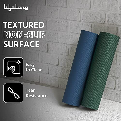 Lifelong Yoga mat for Women & Men EVA Material 4mm Anti-Slip Yoga Mat with Strap for Gym Workout|Exercise Mat For Home Gym|Yoga Mat For Gym Workout and Yoga Exercise (6 Months Warranty) Green