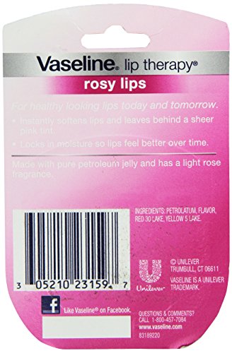 Vaseline Lip Therapy Pink Rosy Lips, 0.25 oz