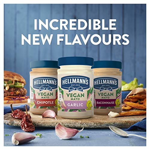 Hellmann's Vegan Mayonnaise Garlic, 270 g, Blue & White