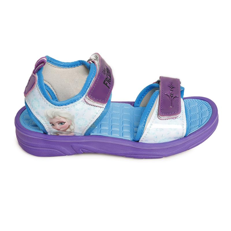 Kidsville Kids Girls Frozen Printed Purple Sandals