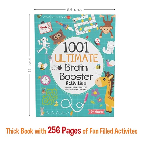 1001 Ultimate Brain Booster Activities for 3 to 6 Years Old Kids |Enhance the Child Mind with Cognitive Excellence with Interactive Activity Book