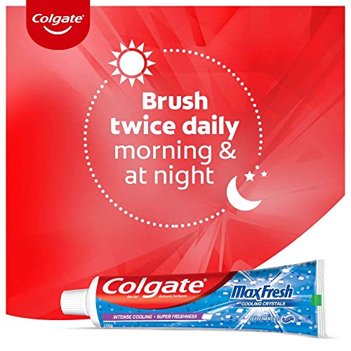 Colgate Maxfresh 80g Dental Hygiene Toothpaste Peppermint Ice (Blue Gel)