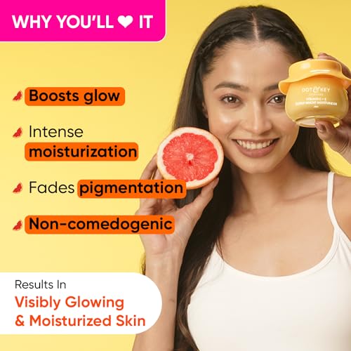 Dot & Key Vitamin C + E Sorbet Super Bright Moisturizer for Face | Vitamin C Face Moisturizer For Glowing Skin | Fades Pigmentation & Dark Spots, Reduces Skin Dullness | Oil Free & Lightweight | For All Skin Types | 60ml