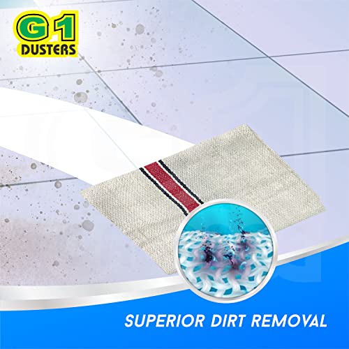 G 1 Cotton Floor Cleaning Duster/Cloth/Mop/Pocha (Off White, Extra Large Size, 30 inch x 30 inch) - Pack of 3