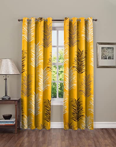 Amazon Brand – Umi Super Soft Brushed Microfiber Cotton Door Curtains,48X84(Inches) 7 Feet,Living Room,Grommet Curtain Panel,Pack of 2 Panel Door Curtains
