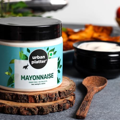 Urban Platter Premium Mayo, 300g / 10.6oz [Dairy-free Mayonnaise, No Palm Oil, No Trans-fat]